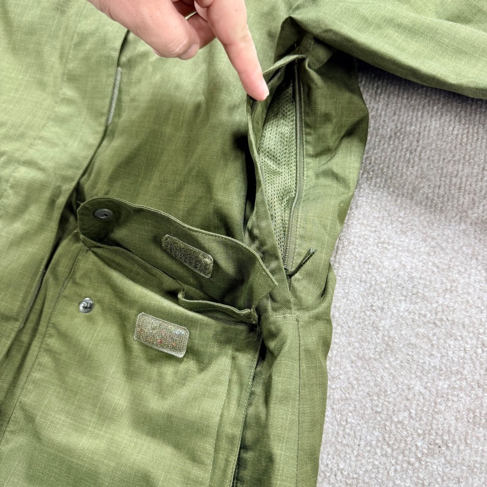 Under Armour Storm ColdGear Infrared Jacket Green Hooded Parka Womens Medium - Picture 12 of 13